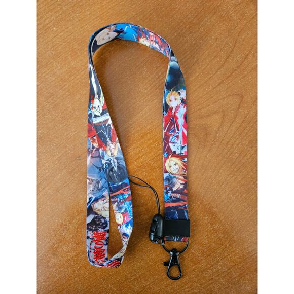 (X2) Best Classic Anime Full Metal Alchemist Brotherhood Lanyard & Metal Clip A - Picture 4 of 7